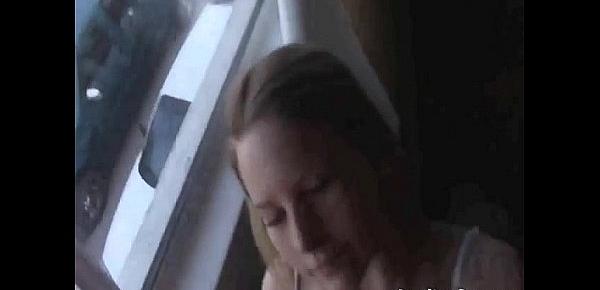  At hotel room girlfriend blows my cock